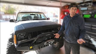 Why I Hate This Bull Bar | Modifying EAG Off-road Bumper on Jeep Cherokee XJ