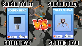 MERGE 'SKIBIDI TOILET' | Battles Master Part 1 ⭐ Toilet Golden Head vs Spider 3 Head Skibidi Toilet