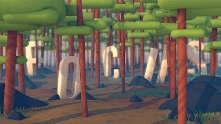 Typographic Forest Speed Art Timelapse - FOCUS