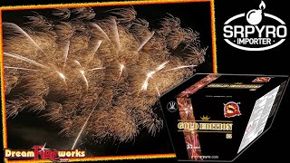 SRPyro/Dreamfireworks - Gold Edition 35 Fan | 35 Schuss Goldfächer mit verschiedenen Goldeffekten