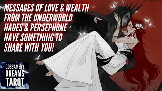 MESSAGES OF LOVE❤️ AND WEALTH 💵 FROM THE UNDERWORLD!✨🎃✨HADES AND PERSEPHONE HAVE SOMETHING TO SHARE!