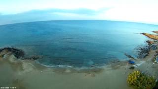 Agia Triada (SfantaTreime) beach, flying around