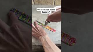 What’s Inside A Slap Bracelet #slapbracelet #throwback #childhoodmemories