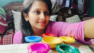 Diwali 🪔 || Diya decoration ideas || dewali special craft @tulikasart1299