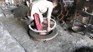 Gear Making with Metal Melting in a Factory