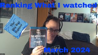 Blu Ray Hunter| Ranking My Top 7 Blu Rays I watched| March 2024