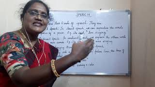 VIII-X CLASS ENGLISH TOPIC: SPEECH