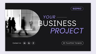 Dark Mode Business PowerPoint Template