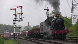 GWR Hall Class No.6990 'Witherslack Hall' southbound freight at Swithland [GCR 2017]