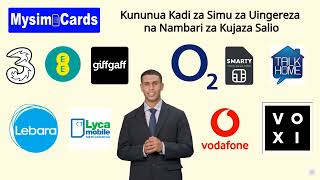 Kununua Kadi za Simu za Uingereza na Nambari za Kujaza Salio - 3, EE, O2, Vodafone, Giffgaff