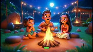 "Campfire Night with Moana: Enchanting Tales and Songs Under the Stars | Nursery SONG with Lyrics