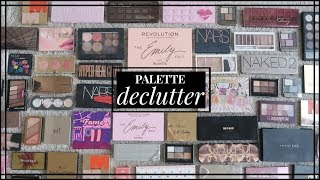 HUGE PALETTE DECLUTTER | 70% GONE... what made the cut??