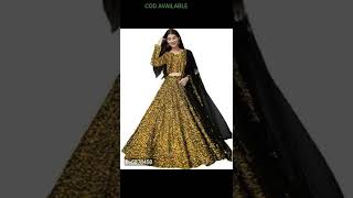 Latest Attractive Georgette Embroidered Semi Stitched Women's Lehenga Choli