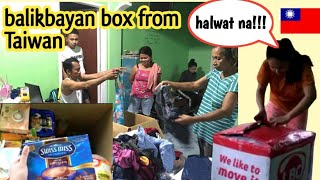 Balikbayan Box From Taiwan ! Halwat n!!😂😂