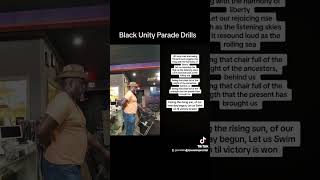 Black unity parade drills