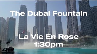 The Dubai Fountain - La Vie En Rose (daytime)