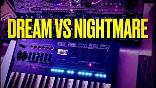 Korg opsix- Dream vs Nightmare, external modular processing for a simple organ-like patch