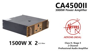 AERONS CA4500II Professional Audio Amplifier (in Hindi)