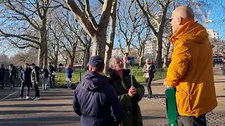 Heiko asks why I come to Speakers Corner