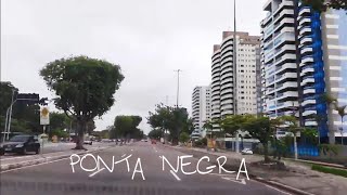 Passeando de carro por Manaus,Driving in Manaus, Amazonas, Brasil, Av. do Turismo, Ponta Negra,EP 02