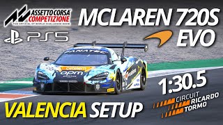 ACC on PS5: McLaren 720s Evo - Valencia Setup + Lap (1:30.5)