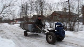 САМОДЕЛЬНЫЙ мотоблок!!!