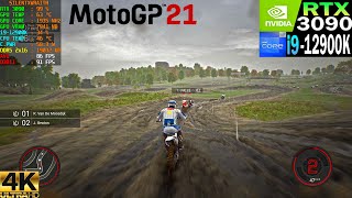 MotoGP 21 Rainy : RTX 3090 + i9 12900K l Max Settings 4K | DDR5 Ram