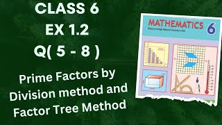 Class 6 maths Ex 1.2 Q(5 - 8) | Based On Single National Curriculum