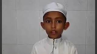 Amusing Quran tilawat by a 6 year old boy imitating qari Khalil al husairy