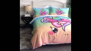 Unicorn bedding set is a best gift for your girl.