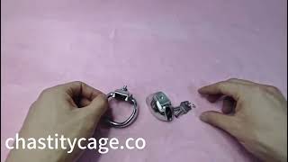 NEW HT V5 Stainless Steel Chastity cage