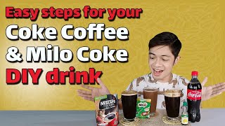 Easy Coke Coffee & Milo Coke | DIY Drink |Tiktok Recipe Trend