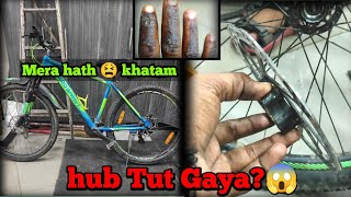 how to repair a broken hub rear wheel 🔥 rear wheel greasing #youtube #video #viralvideo