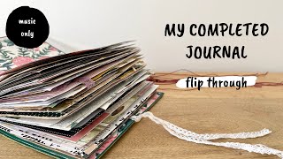 Junk Journal Flip Through | Music Only | My Completed Personal Journal