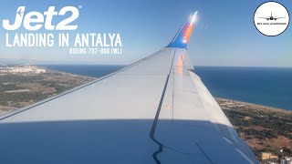 Jet2 | Landing In Antalya | Boeing 737-808 (WL) | 4K