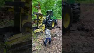 Got Wood🪵giant tree cutter machine!! Lumberjacker Baby !! #lumberjacks #monster #tree #cutter #fun