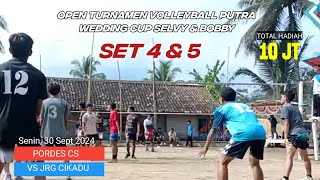 Wedding Cup Selvy & Bobby || SET 4 & 5 PORDES CS VS JRG CIKADU