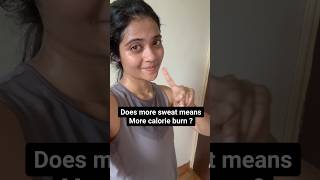 Truth about sweating & calorie burn | Somya Luhadia #healthcoach #motivation #shorts