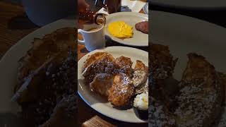 Instead of chicken and waffles, try chicken and french toast at Cracker Barrel