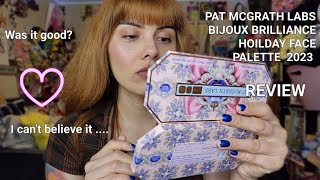 PAT MCGRATH LABS BIJOUX BRILLIANCE HOILDAY FACE PALLET REVIEW