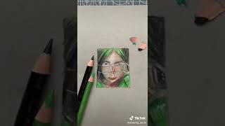 1 Minute Billie Eilish Drawing vs 18 Hours Billie Eilish Drawing