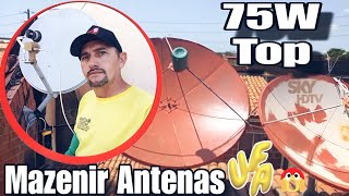 75W banda KU Agora sim e o Sinal top Com Nosso amigo Mazenir Antenas de Fortaleza #Tamos