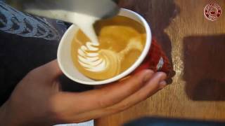 6 стаканов капучино за 3 минуты. Master Barista. HQ Latte art