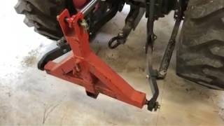 Adjusting 3-point hitch stabilizer links