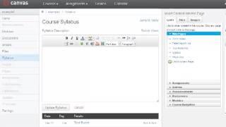 Editing the Syllabus In Your Canvas Course