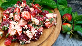 Strawberry, Feta and Mint Salad