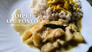 Sada Alu Posto Recipe | Niramish Alu Posto Recipe | Alu Posto Recipe In Bengali |