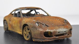 Restoration Abandoned Porsche 911 Model Car