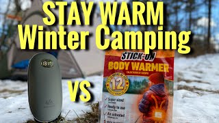 Camping in Freezing Temperatures Using Hand