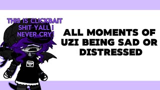 All moments of Uzi being sad or distressed ☹️ ] Murder Drones x ?Gacha?